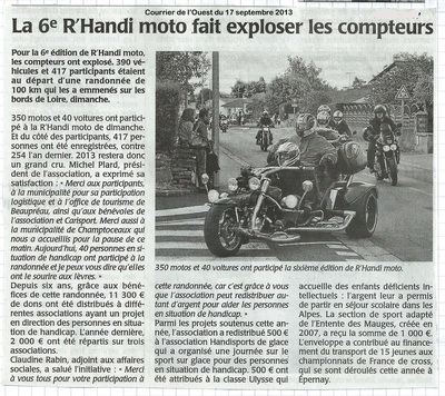 Article Rassemblement Motards
